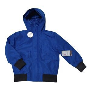 Swiss Tech Boys Jacket XS 4-5 Blue Hooded Coat Winter Kids Peak Technology NEW